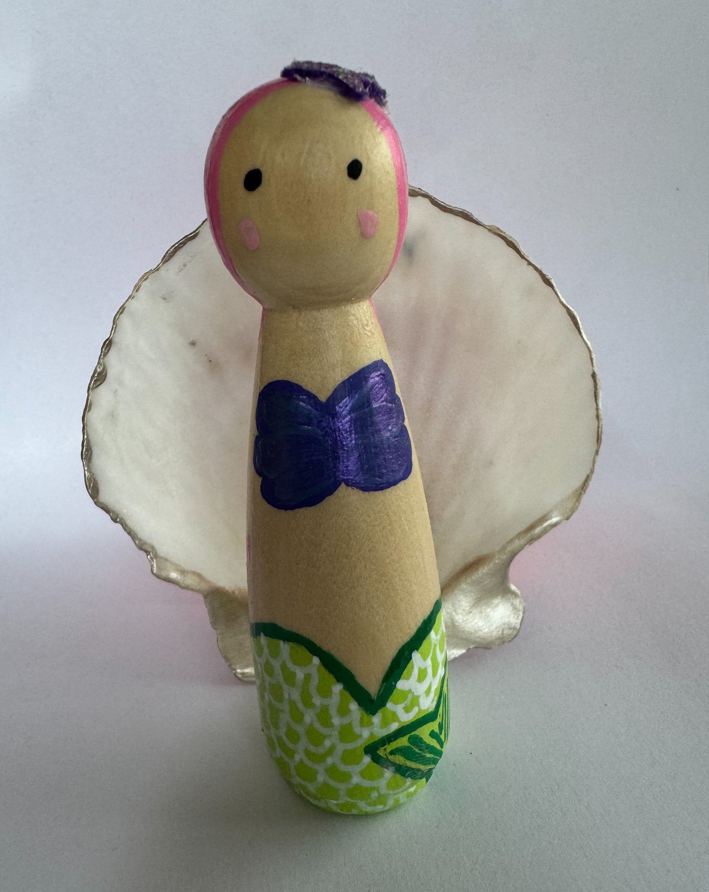 Mermaid peg doll