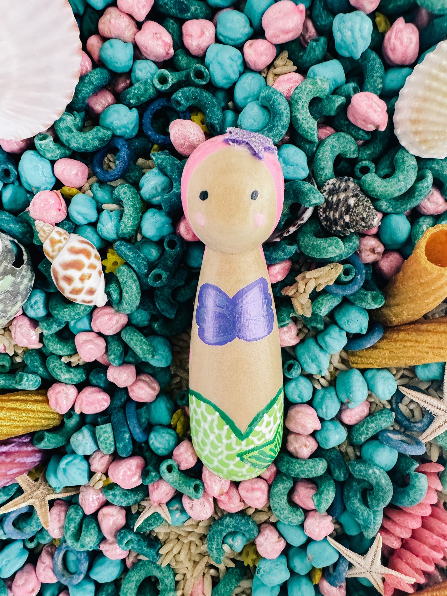 Mermaid peg doll