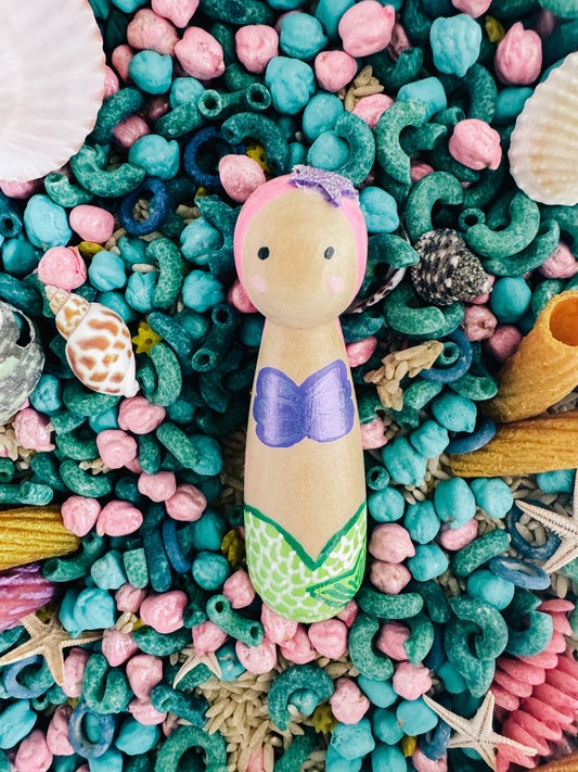 Mermaid peg doll