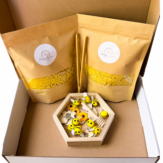 Buzzy Bees Sensory Bin