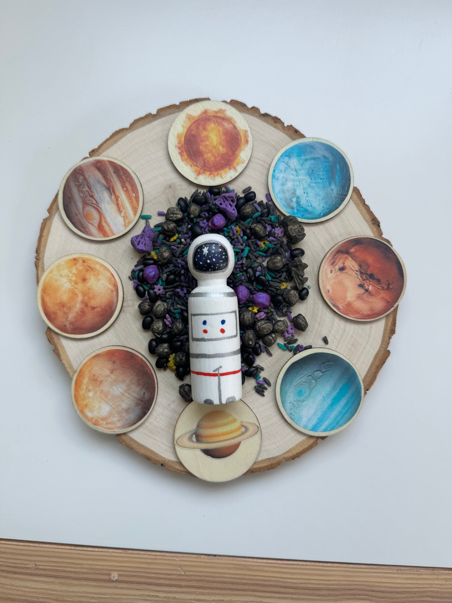 Solar System Wooden Learning Disks