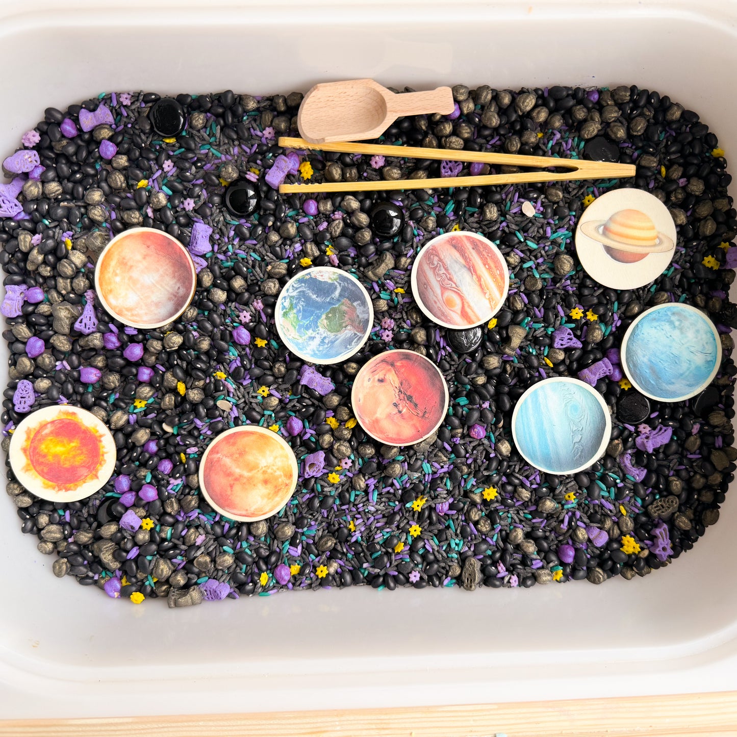 Outer Space Sensory Bin