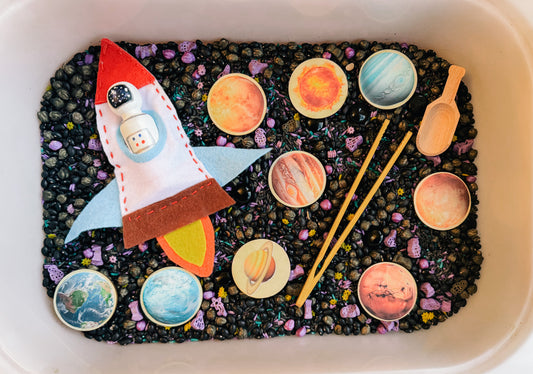 Outer Space Sensory Bin